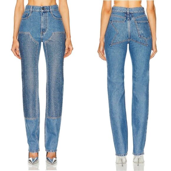 AREA Crystal Embellished Sraight Leg - Picture 2 of 13